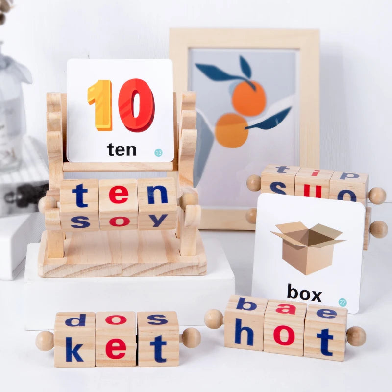 Wooden Word Spelling Game