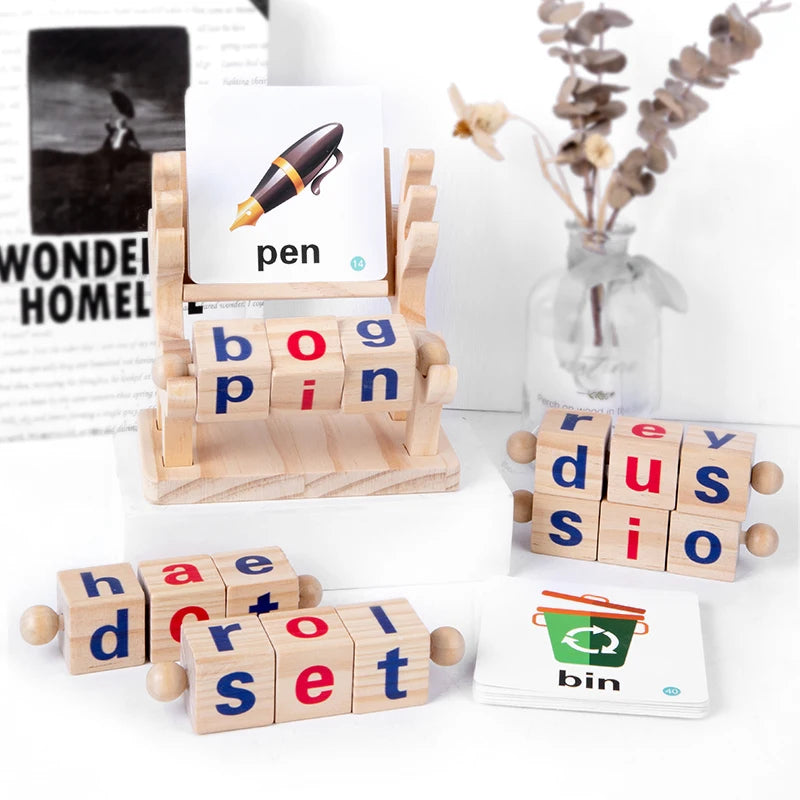 Wooden Word Spelling Game
