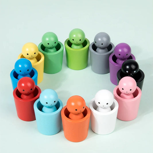 Montessori Color Sorting Peg Dolls