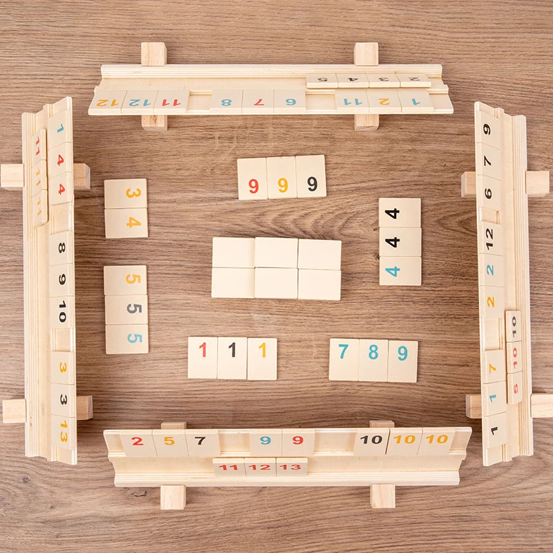 Wooden Fast Moving Tile Mahjong