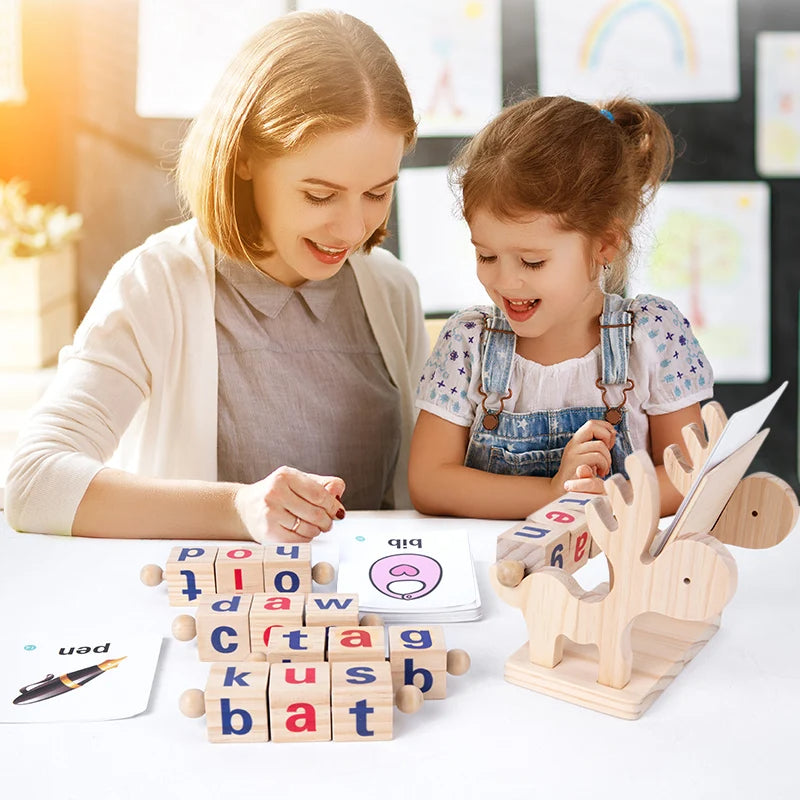 Wooden Word Spelling Game