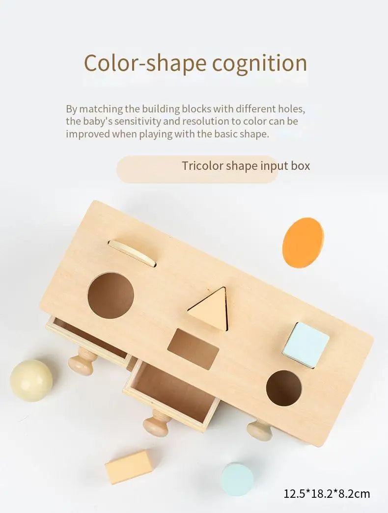 Wooden Object Permanence Box