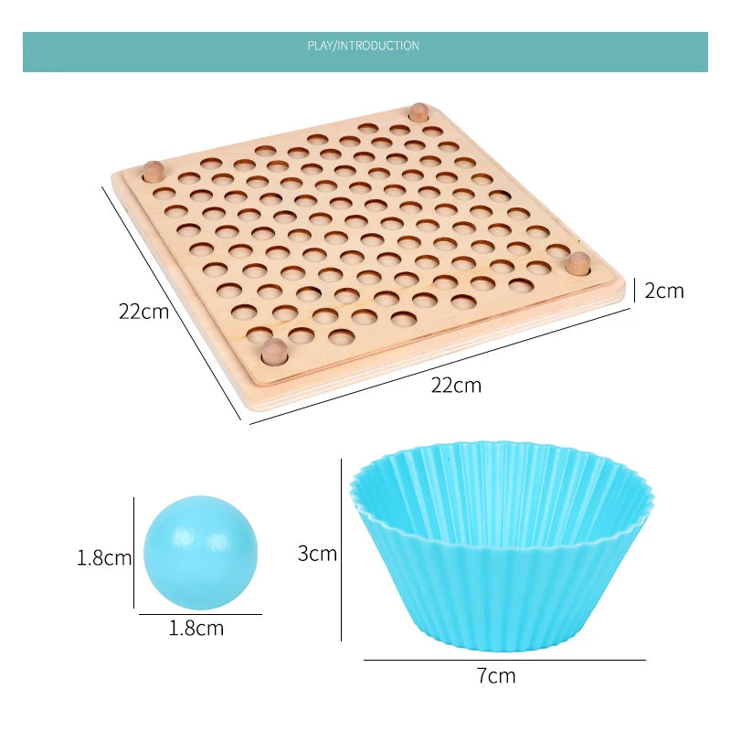 Wooden Beads Sorting Game