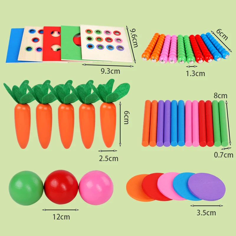 6-in-1 Wooden Montessori Toy