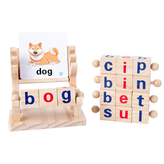 Wooden Word Spelling Game