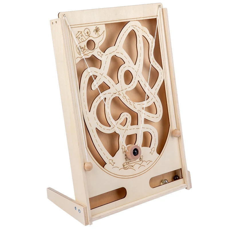 Pirate Marbles Wooden Maze Game