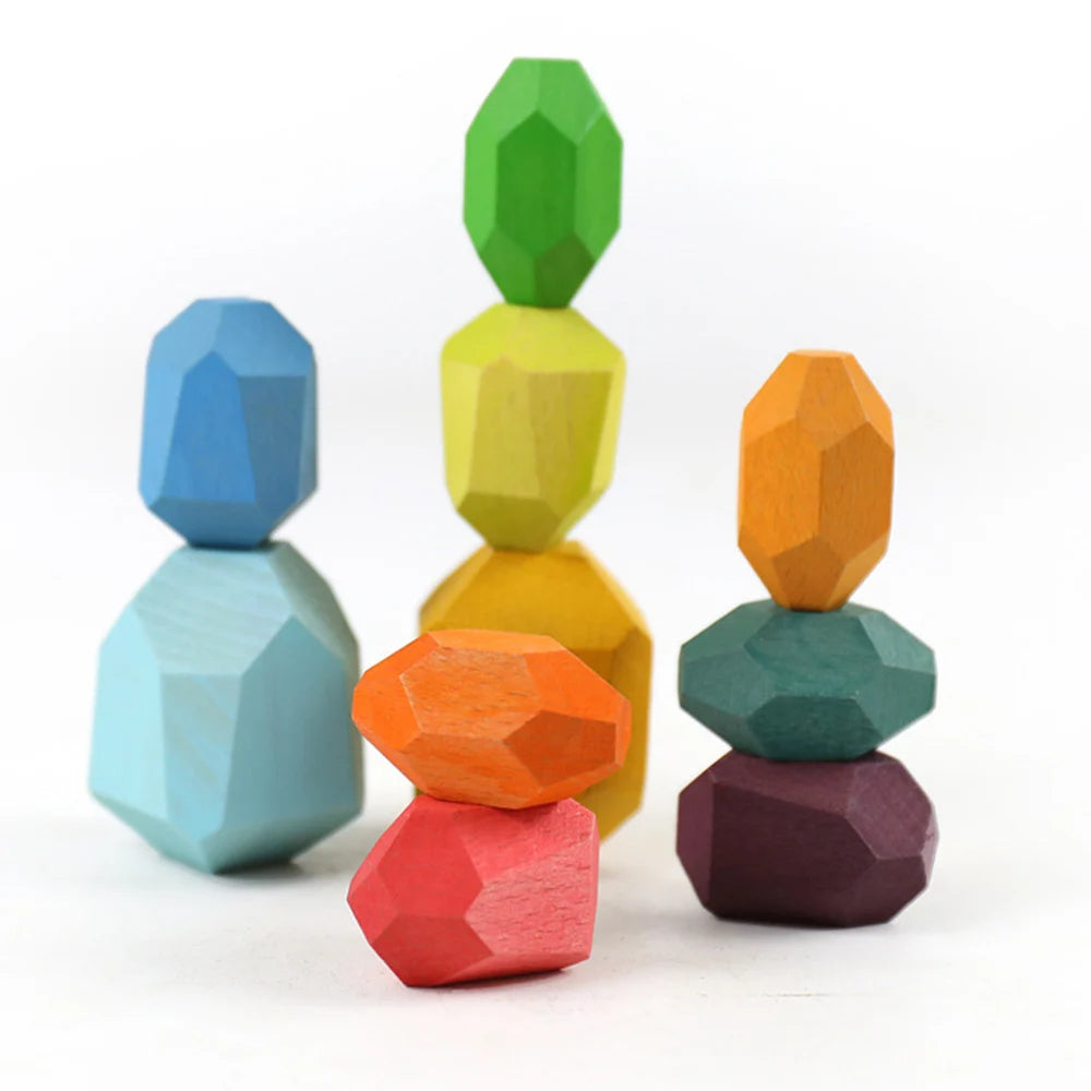 Montessori Wooden Stacking Stones