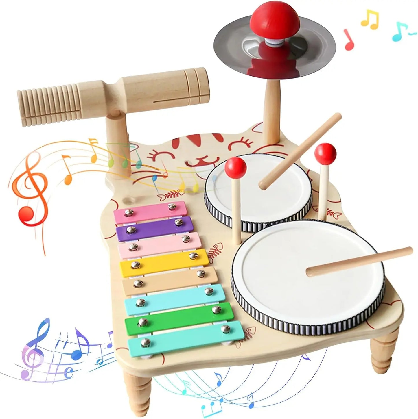 Wooden Music Toy Table