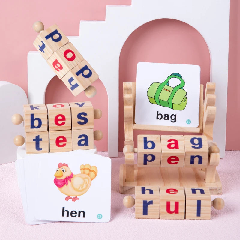 Wooden Word Spelling Game