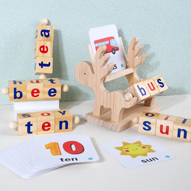 Wooden Word Spelling Game