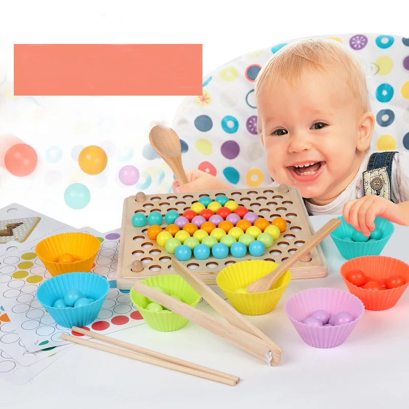 Wooden Beads Sorting Game