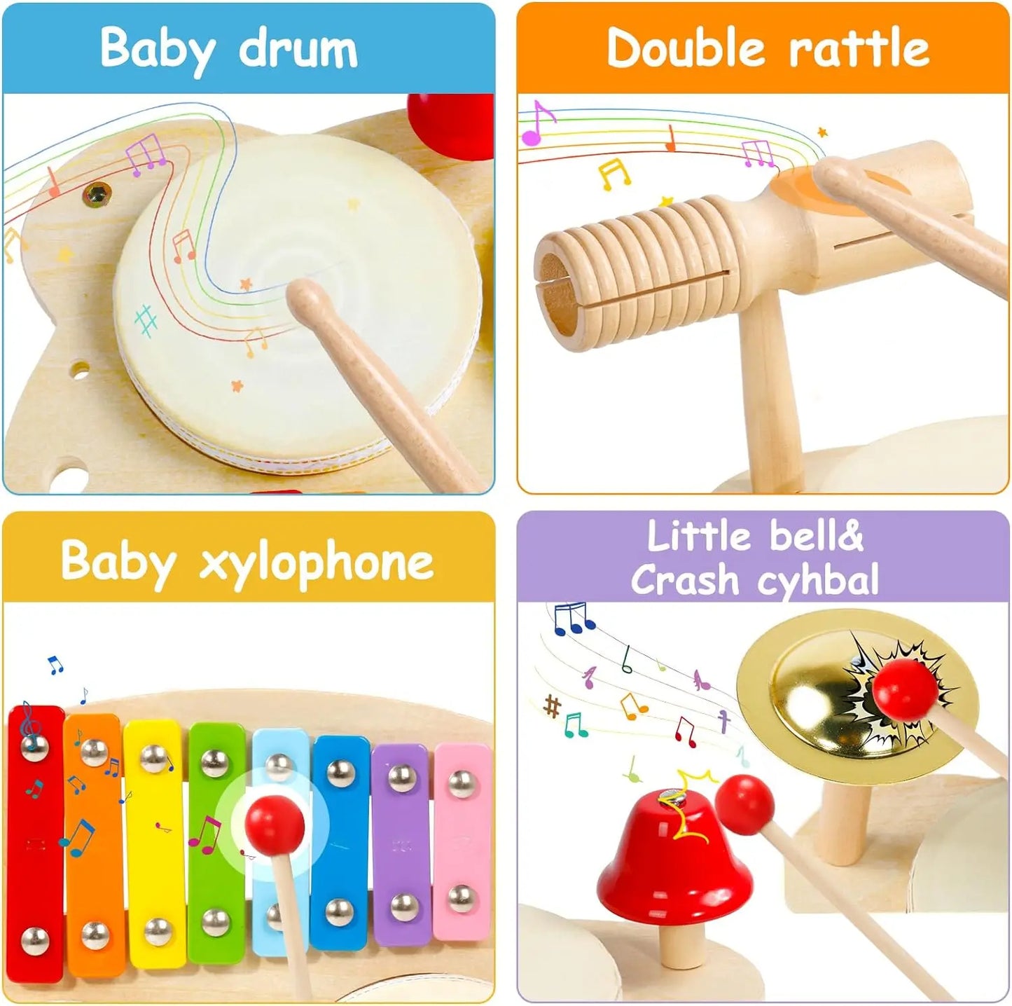 Wooden Music Toy Table