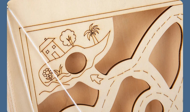 Pirate Marbles Wooden Maze Game