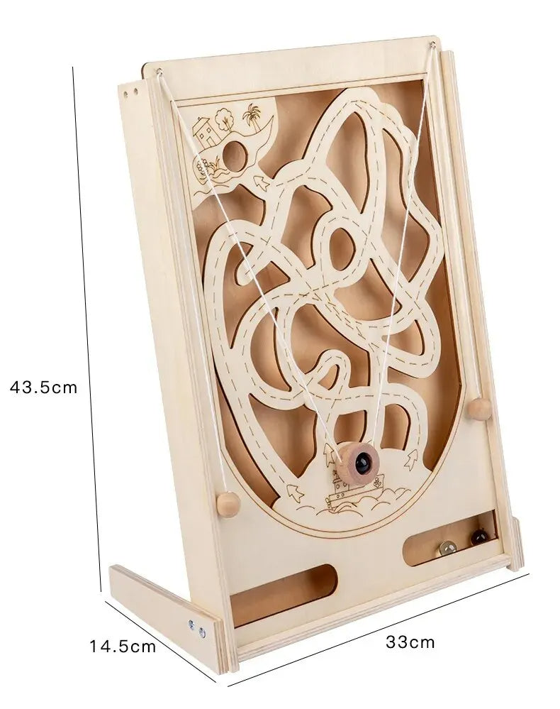 Pirate Marbles Wooden Maze Game