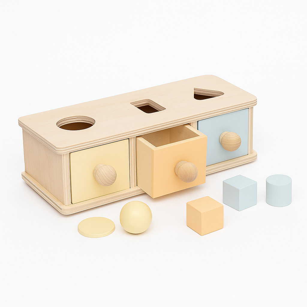 Wooden Object Permanence Box