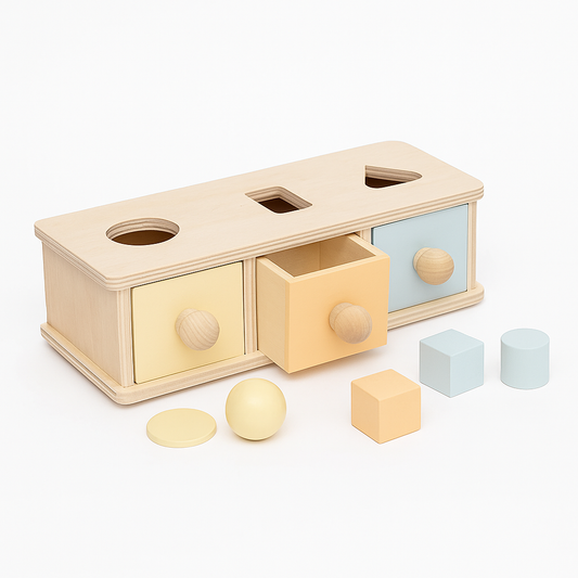 Wooden Object Permanence Box