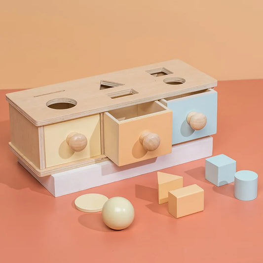 Wooden Object Permanence Box