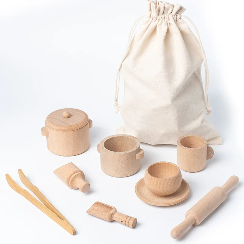 Montessori Wooden Tea Set