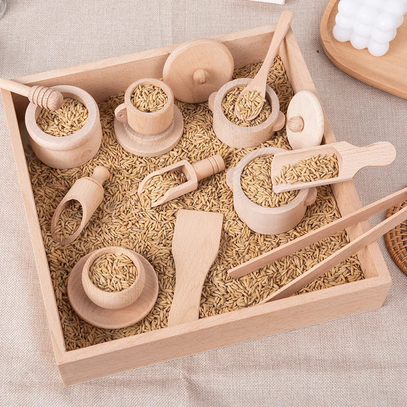 Montessori Wooden Tea Set
